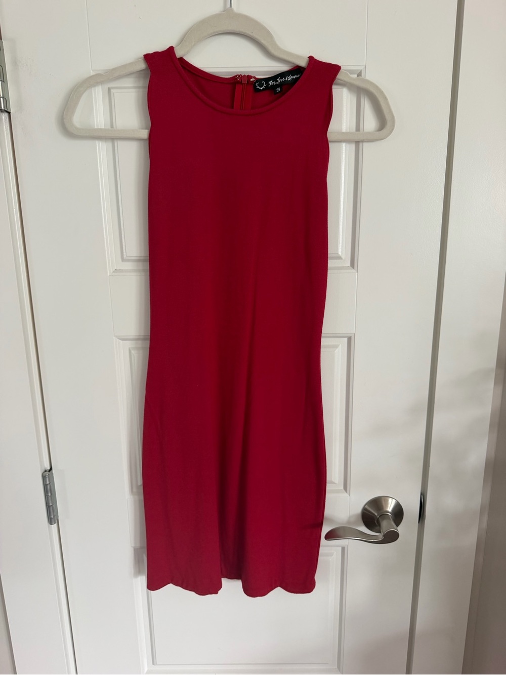 For Love And Lemons Red Sleeveless Mini Dress